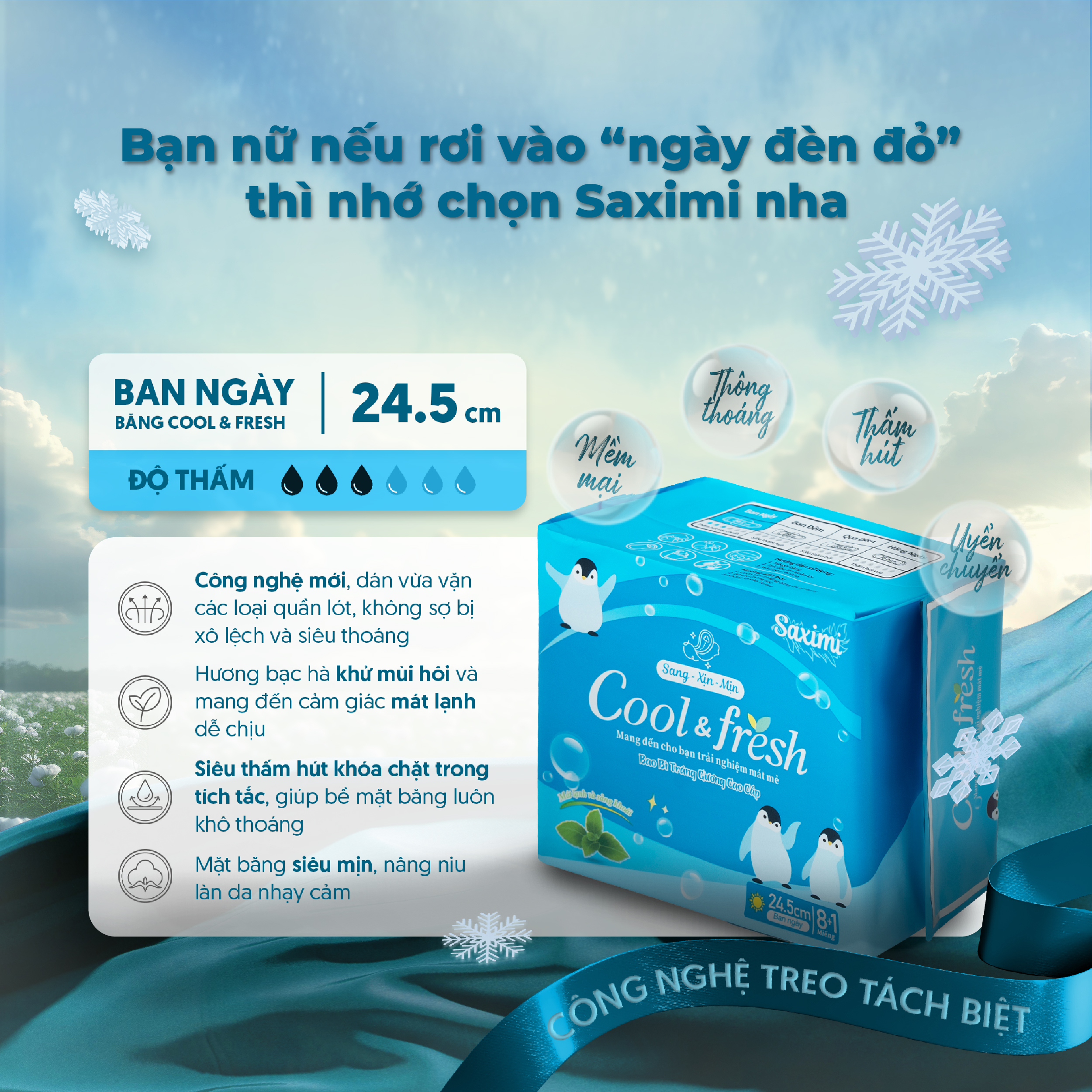 Băng vệ sinh cao cấp Saximi