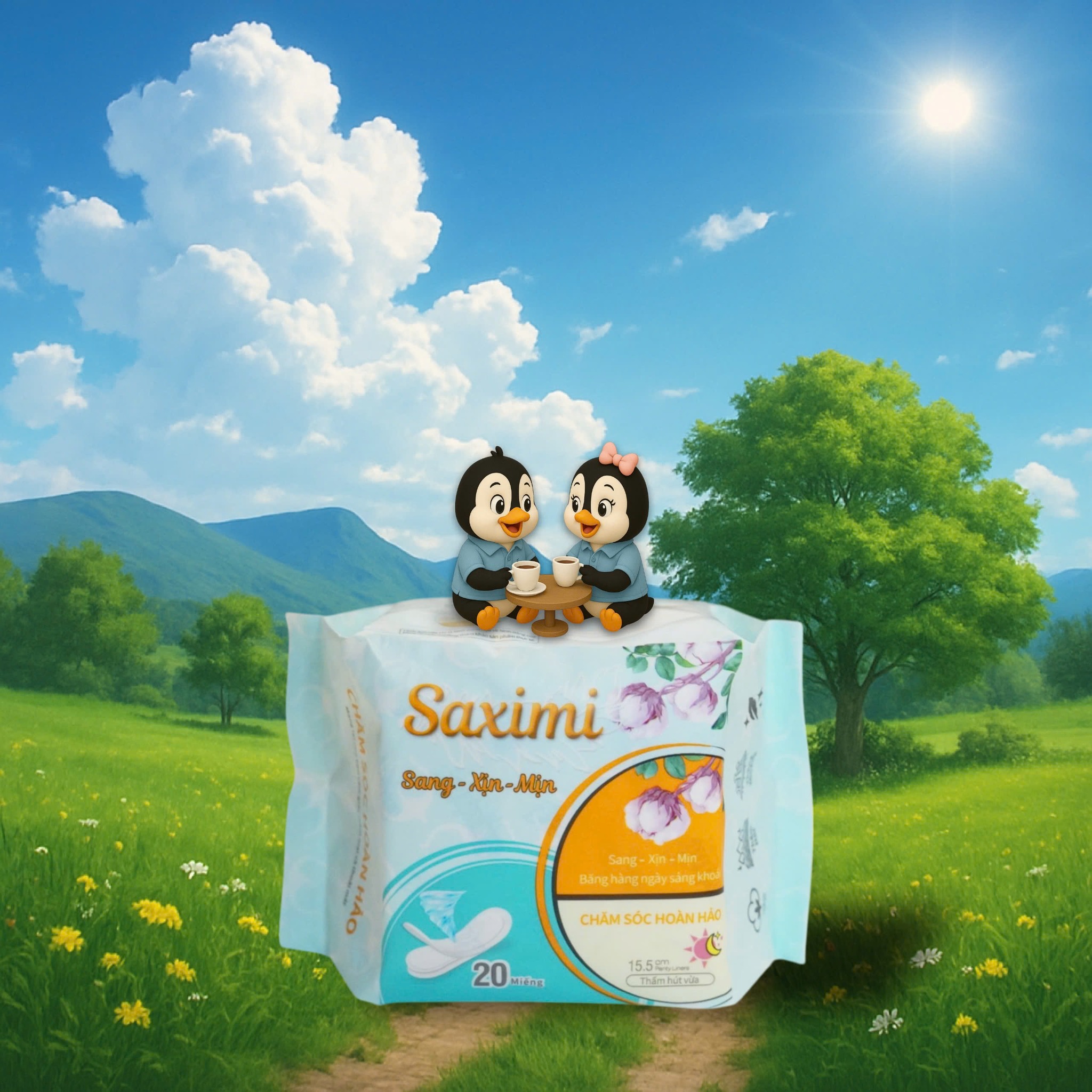 Băng vệ sinh cao cấp Saximi - Dòng hằng ngày