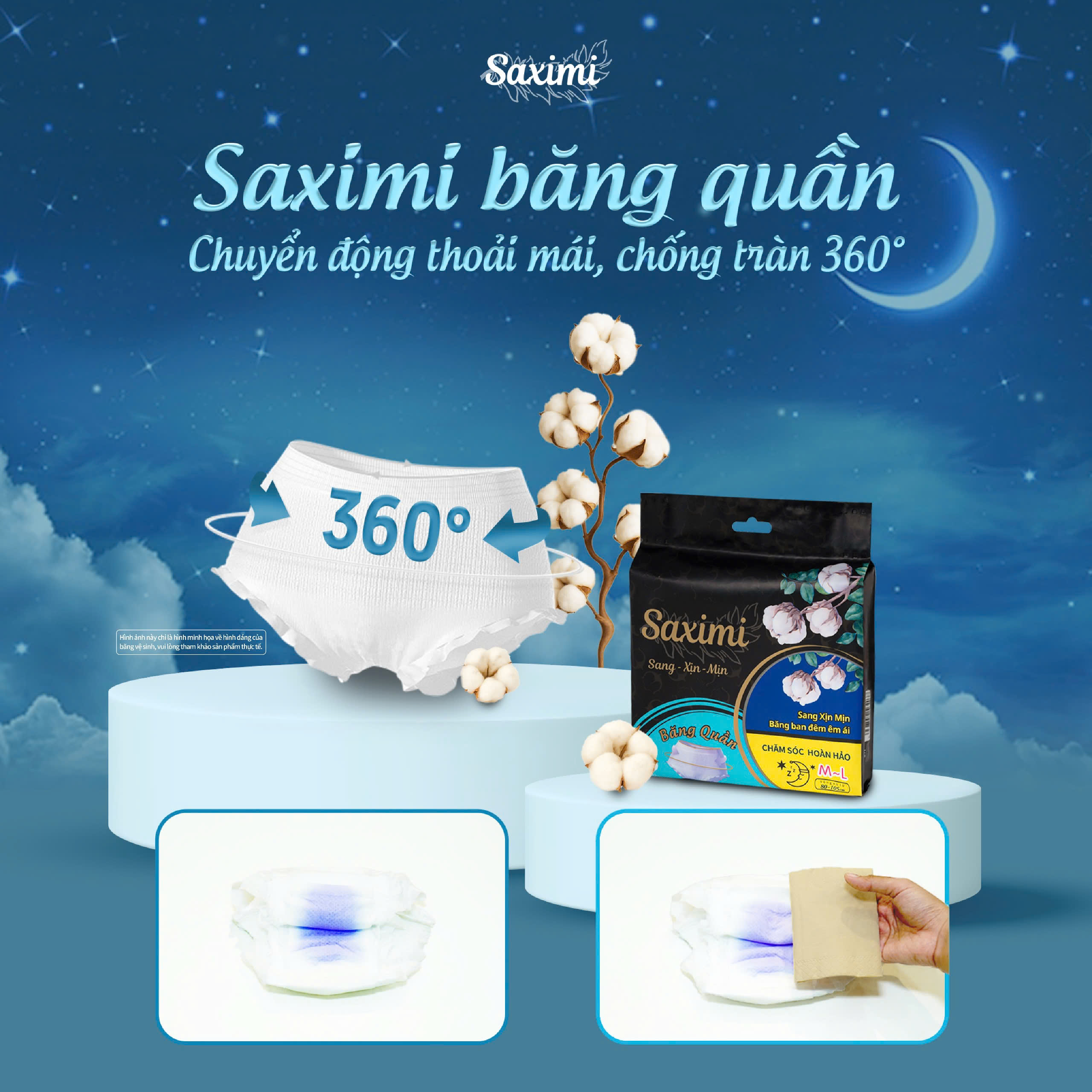 Băng vệ sinh Saximi - Băng quần